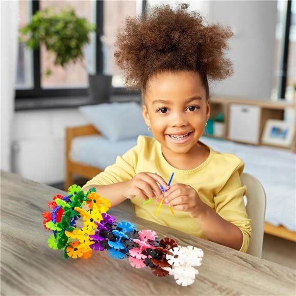 STEM Learning Kids Building Chips Interlocking Disc Construction Blocks Toys‎ - Picture 2 of 7